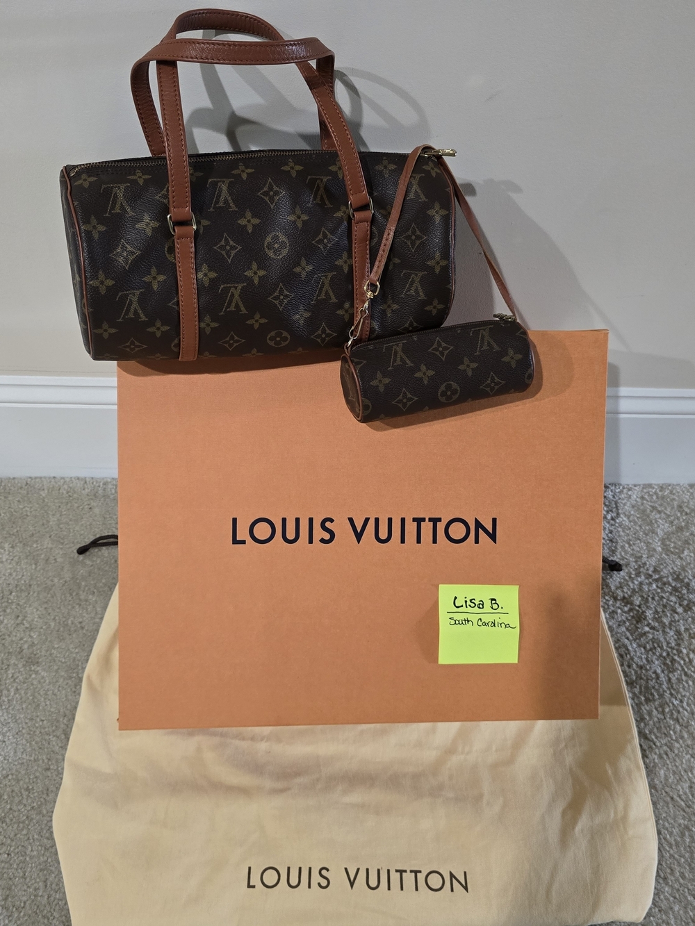 Louis Vuitton Monogram Papillon Mini Bag - Brown Monogram Canvas